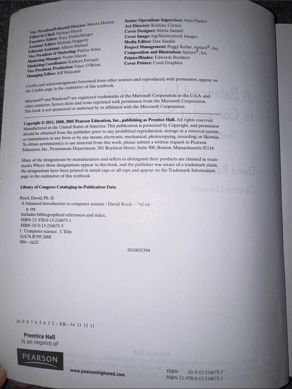 A Balanced Introduction to Computer Science 3rd Edition David Reed - Picture 5 of 12